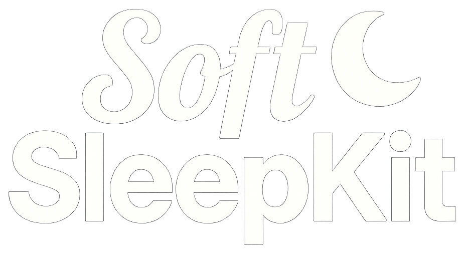 SoftSleepKit logo SoftSleepKit logo featuring a glowing crescent moon, representing premium sleep products for hot sleepers and nighttime comfort.